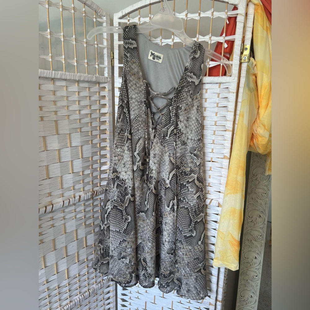 Show me your Mumu animal print dress